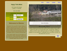 Tablet Screenshot of happytrailsmotel.com